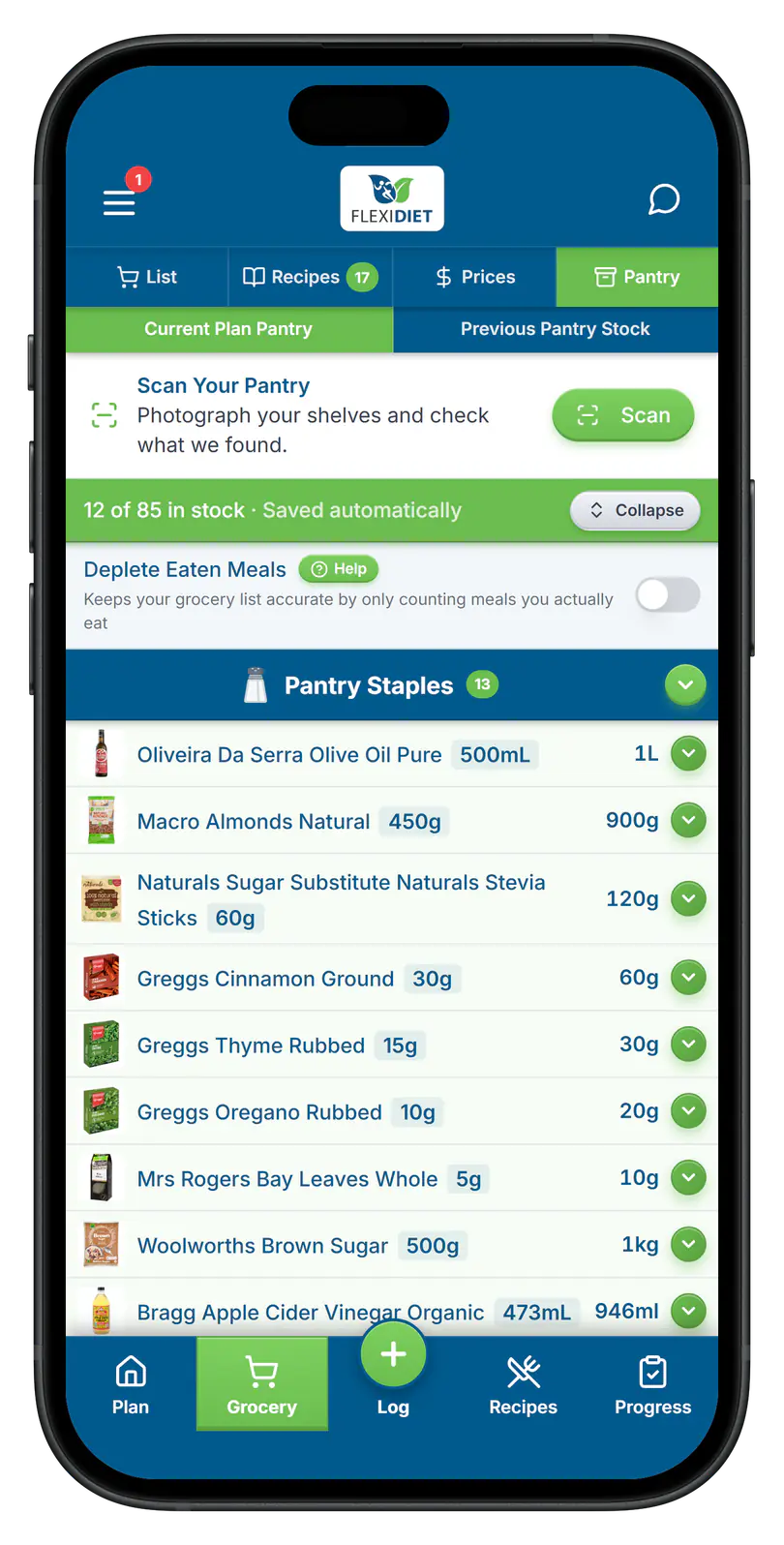 Always know what's in your pantry.