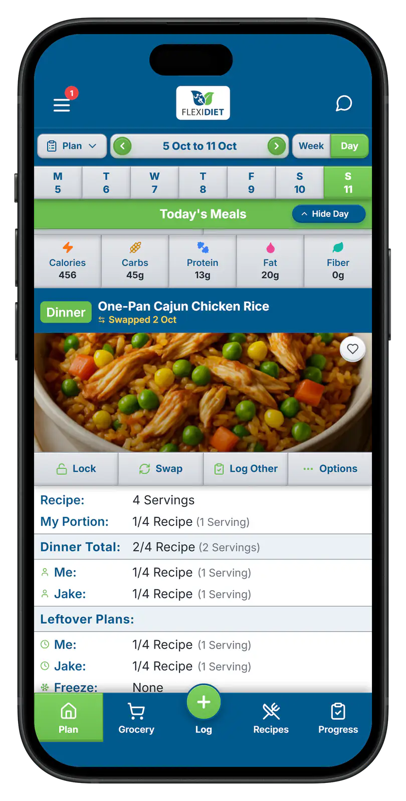 Real recipes, built around your numbers.