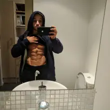 Brad the night before the 2017 NZIFBB natural bodybuilding show